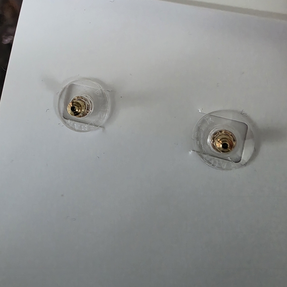 BaubleBar Gold and Brown Pizza Slice Earrings - Picture 3 of 3